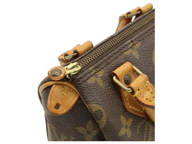 Pochette Mini Speedy Monogram Louis Vuitton Marrone - vista 6
