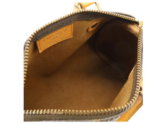 Pochette Mini Speedy Monogram Louis Vuitton Marrone - vista 7