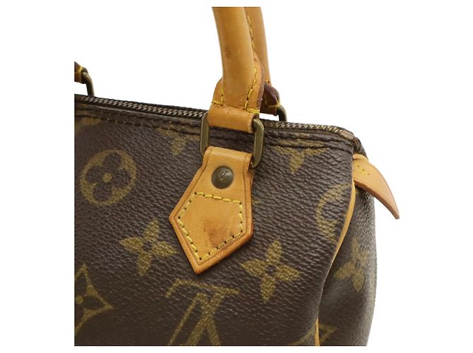 Pochette Mini Speedy Monogram Louis Vuitton Marrone - vista 8