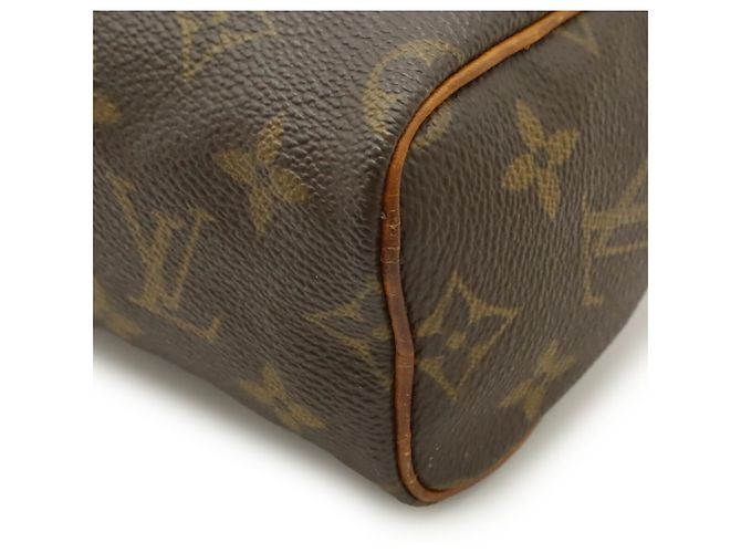Pochette Mini Speedy Monogram Louis Vuitton Marrone - vista 4
