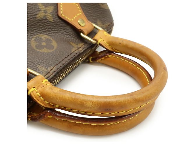 Pochette Mini Speedy Monogram Louis Vuitton Marrone - vista 7