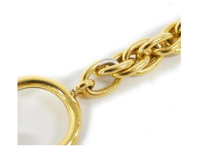 Collier multi-couleurs Chanel Rouge Bleu Doré Vert - vue 6