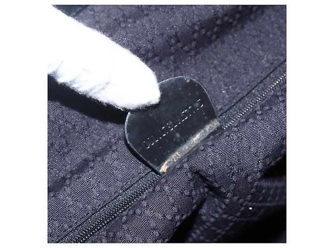 Gucci Vintage Bamboo Nylon and Patent Leather Mini Nero - vista 7