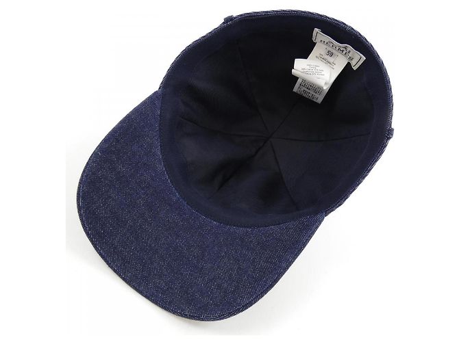 Cappello in cotone Hermès H242024N Blu - vista 5