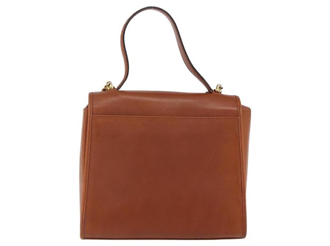 Céline Borsa a mano in pelle Celine Marrone - vista 2