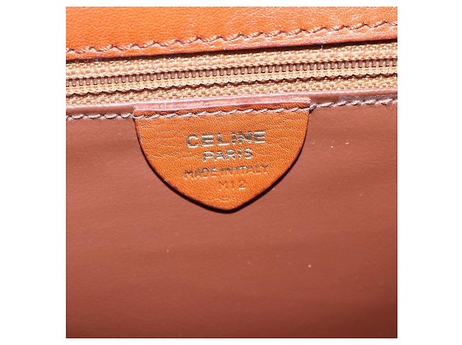 Céline Borsa a mano in pelle Celine Marrone - vista 6