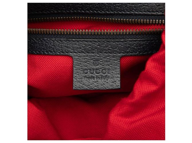 Gucci GG Wool Wool Leather Backpack Blue - view 5