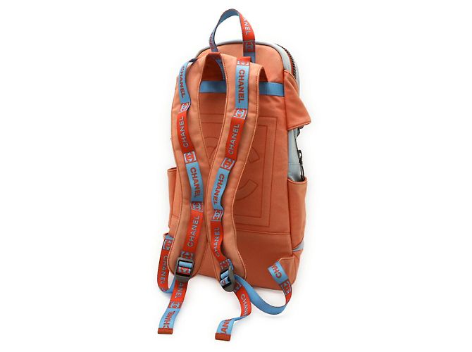 Timeless Chanel Sportlinie Canvas Rucksack Orange - Ansicht 2
