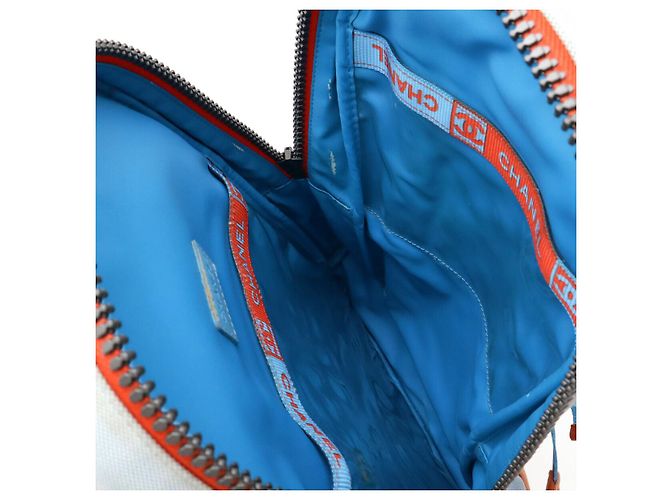 Timeless Chanel Sportlinie Canvas Rucksack Orange - Ansicht 6