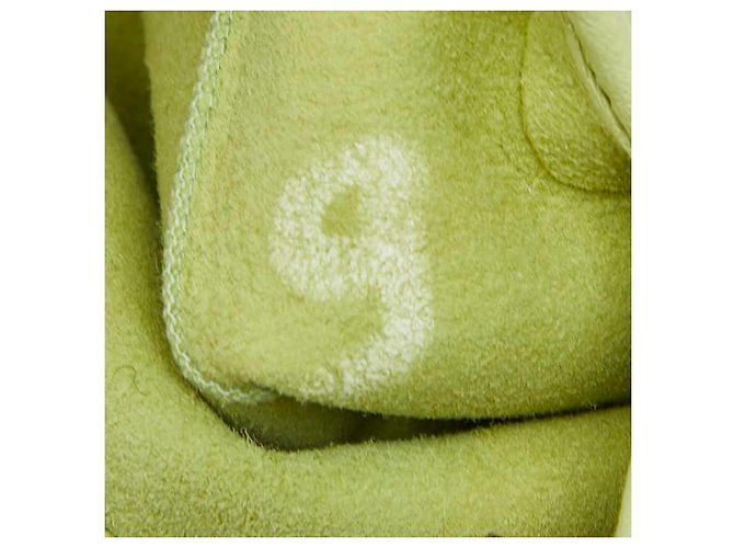 Luvas de pele de cordeiro Hermès 6 1/2 Verde - vista 6
