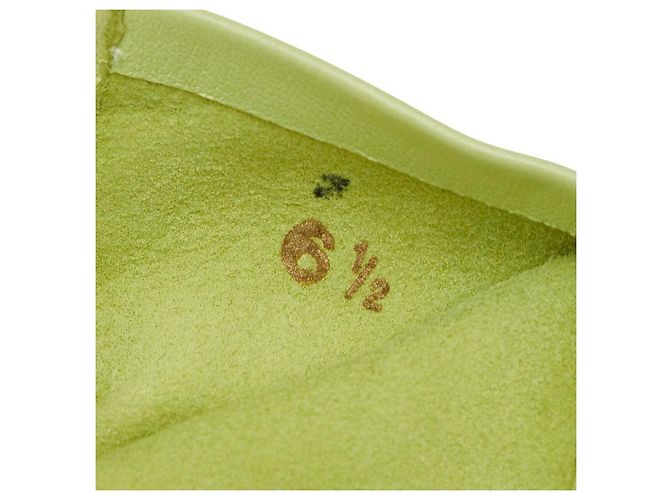 Luvas de pele de cordeiro Hermès 6 1/2 Verde - vista 8