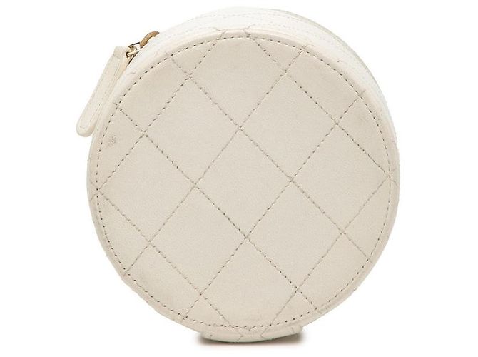Borsa a spalla in pelle di vitello Chanel Coco Mark AP2193 con catena Bianco - vista 3