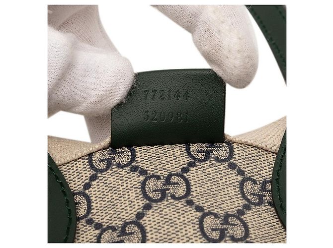 Borsa 2 in 1 in tela e pelle con logo Gucci Marrone Beige - vista 6