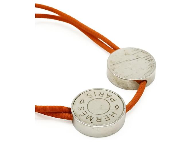 Bracciale in cotone Hermès Sellier Arancione - vista 3
