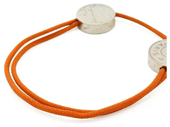Bracciale in cotone Hermès Sellier Arancione - vista 4