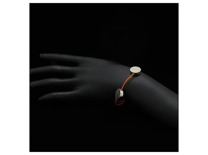 Bracciale in cotone Hermès Sellier Arancione - vista 5
