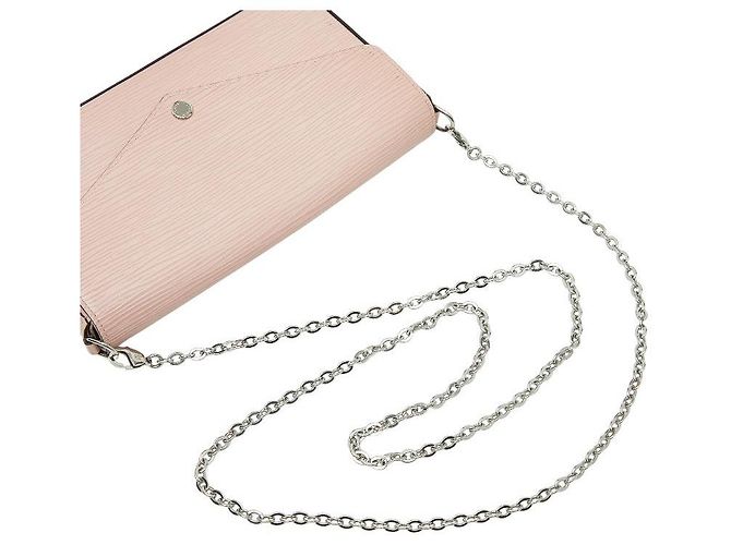 Borsa a Spalla Pochette Felicie Epi Louis Vuitton Rosa - vista 10