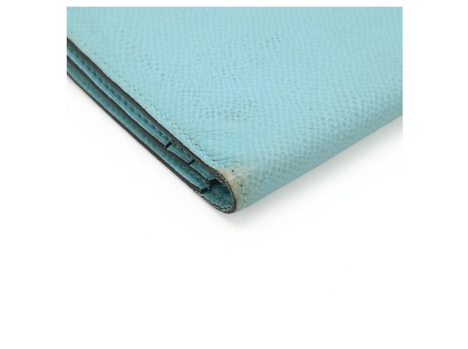 Béarn Hermès BEARN SOUFFLET Epsom Langbörse Blau - Ansicht 3