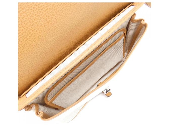 Borsa Hermès Colorado MM in tela Liège H Marrone Beige - vista 8