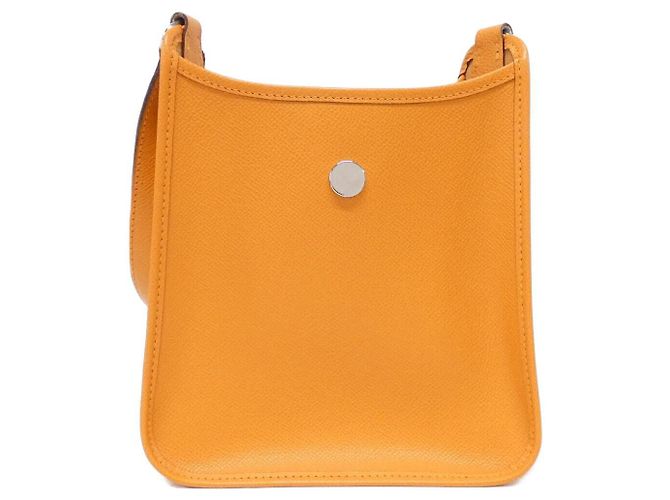 Borsa a Spalla Hermès Vespa TPM in Epsom Arancione - vista 2