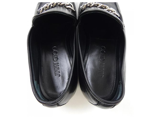 Leder Schuhe JIMMY CHOO Schwarz - Ansicht 6