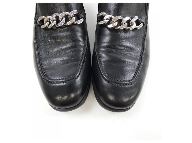Leder Schuhe JIMMY CHOO Schwarz - Ansicht 7