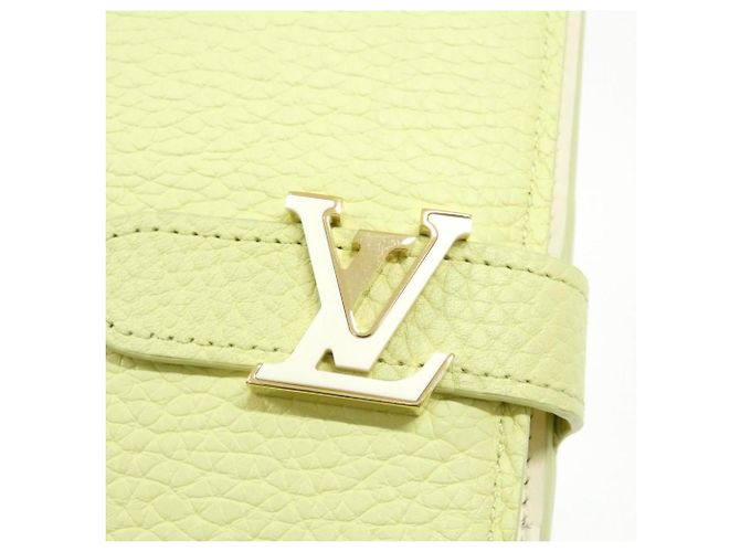 Louis Vuitton Taurillon LV Vertikaler Geldbeutel Grün - Ansicht 4