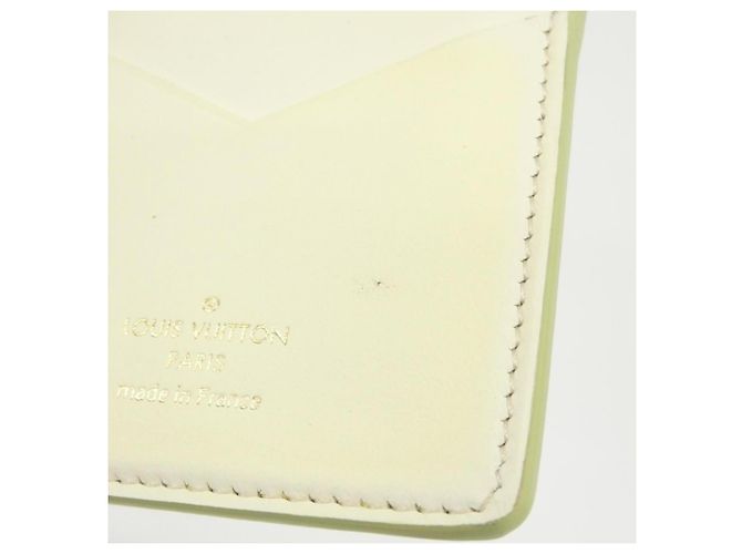 Louis Vuitton Taurillon LV Vertikaler Geldbeutel Grün - Ansicht 6