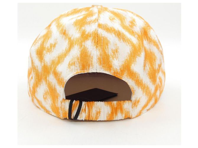 Fendi FXQ961 AN9LTU Cap Weiß Orange - Ansicht 4