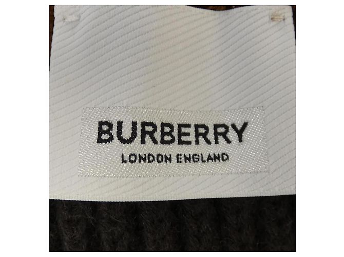 Falda de cachemira Burberry 80557341 Castaño Negro Blanco - vista 5