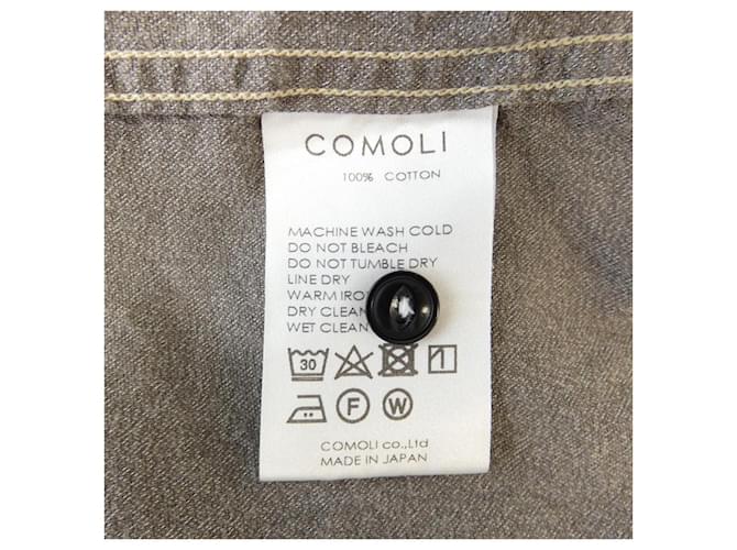 Autre Marque Camisa COMOLI Gris - vista 3