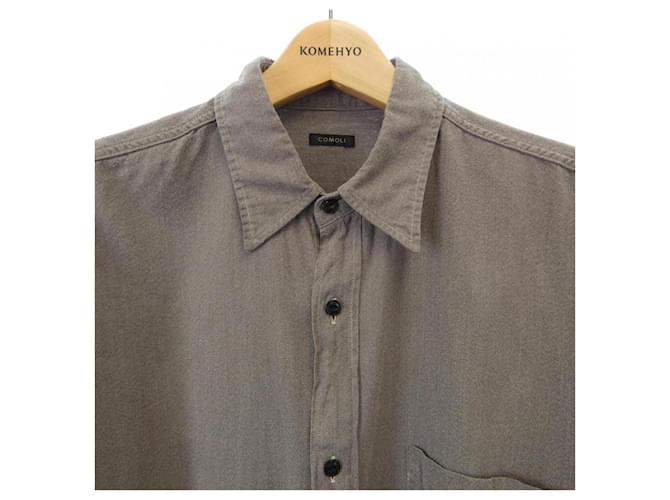 Autre Marque Camisa COMOLI Gris - vista 5