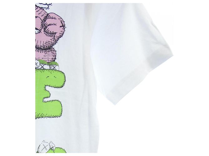 Autre Marque Camiseta KAWS de Comme des Garçons Shirt Rosa Blanco Verde - vista 6