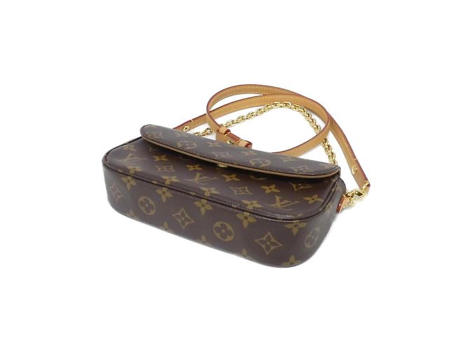 Portafoglio Louis Vuitton Monogram su Catena Ivy Marrone - vista 3