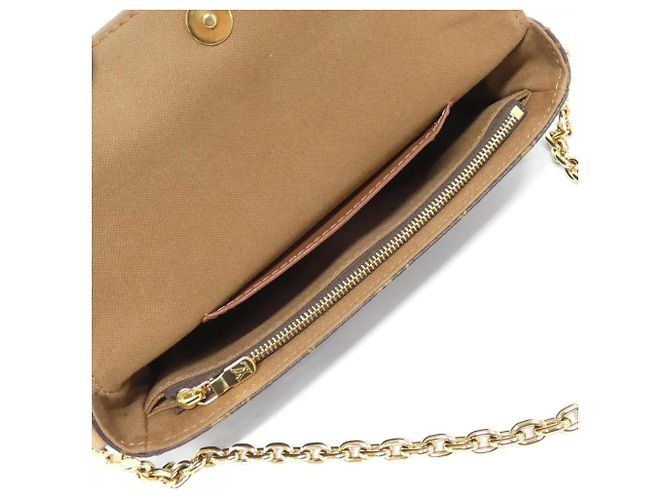Portafoglio Louis Vuitton Monogram su Catena Ivy Marrone - vista 6