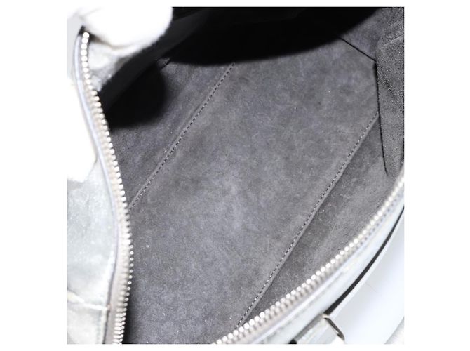 Klassische Duffle-Tasche aus Leder 24 von Saint Laurent Silber - Ansicht 5