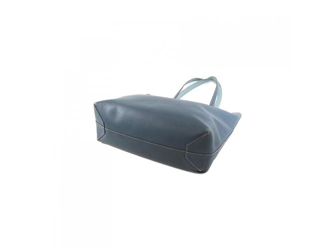 Hermès Double Sens Handtasche Blau - Ansicht 3