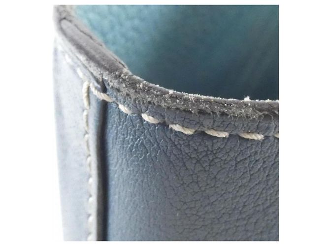 Hermès Double Sens Handtasche Blau - Ansicht 6