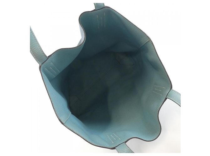 Hermès Double Sens Handtasche Blau - Ansicht 9