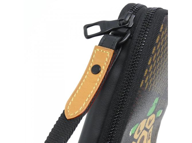 Pouch Doppio per Telefono Damier Gigante Louis Vuitton Marrone Nero - vista 4