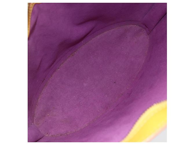 Borsa Saint Jacques in pelle Epi PM Louis Vuitton Giallo - vista 5