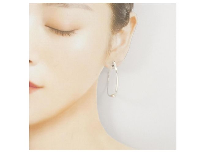 Tiffany & Co Orecchini a cerchio Open Heart Tiffany Argento - vista 4