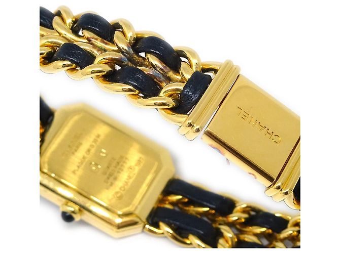 Chanel Premiere Rock Quartzo Metal Folheado e Couro 20 - vista 2