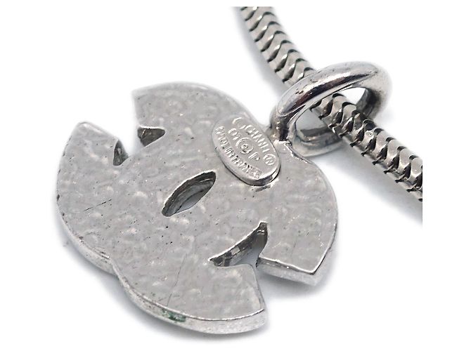 Chanel CC Chain Metal con Perle Finte Argento - vista 3