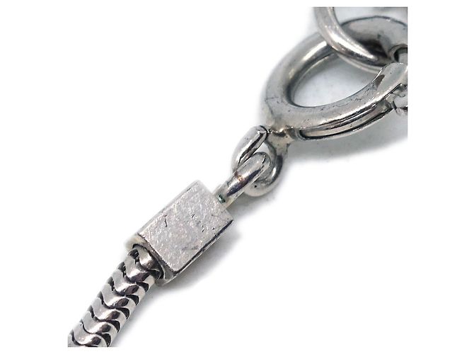 Chanel CC Chain Metal con Perle Finte Argento - vista 4
