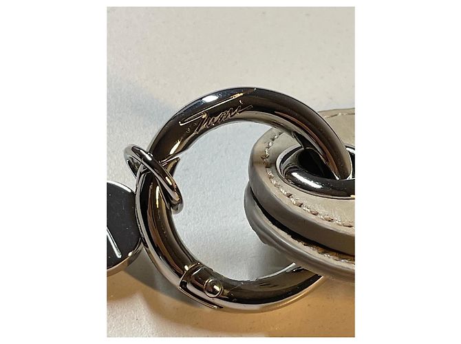 Beige Leather Keychain Tumi - view 6