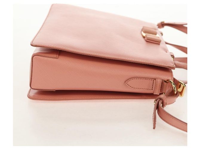 Salvatore Ferragamo Vala Leather Rosa - vista 4