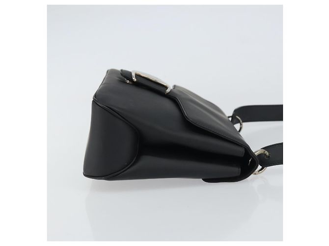 Salvatore Ferragamo Vala Leather Nero - vista 3