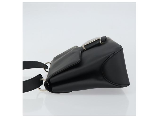 Salvatore Ferragamo Vala Leather Nero - vista 4