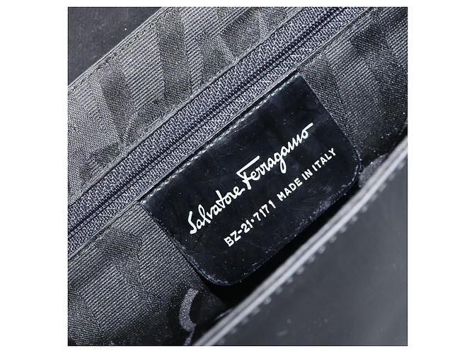 Salvatore Ferragamo Vala Leather Nero - vista 6